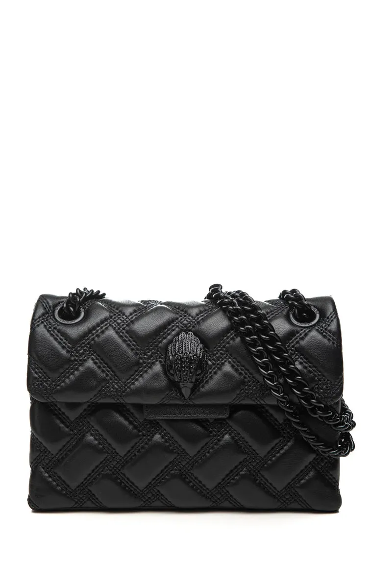 Borsa Kurt Geiger Kensington Mini Total Black Da Donna Nera In Pelle