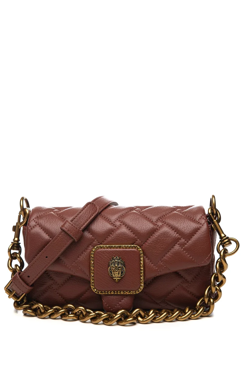 Borsa Kurt Geiger Pimlico Mini Da Donna Marrone Castagna In Pelle