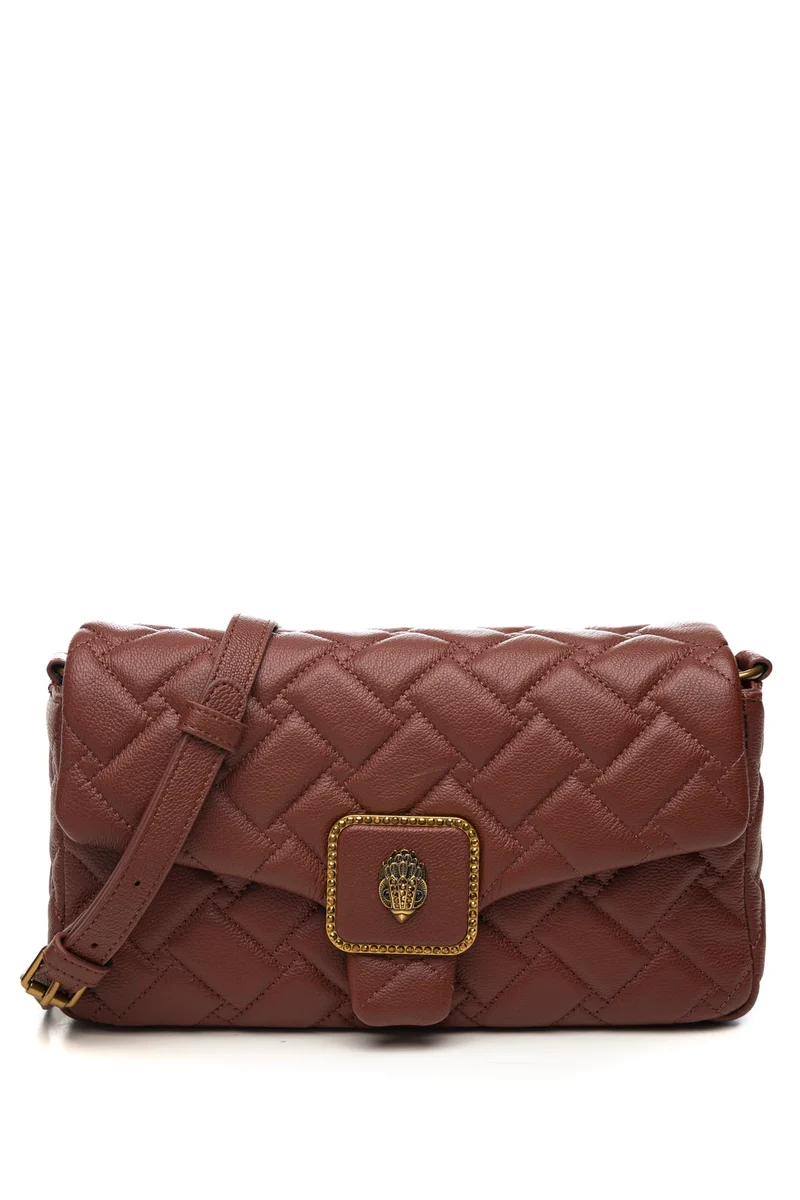 Borsa Kurt Geiger Pimlico Small Da Donna Marrone Castagna In Pelle