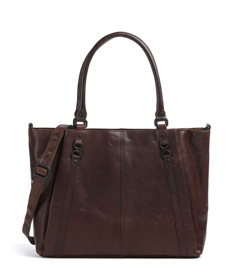 Spikes & Sparrow Bronco Dominique Borsa shopper dark brown