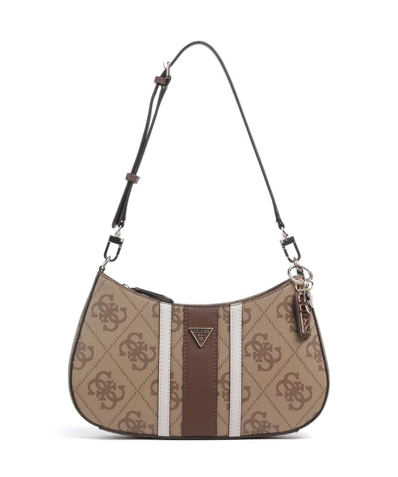 Guess Noelle II Borsa a spalla latte logo/brown