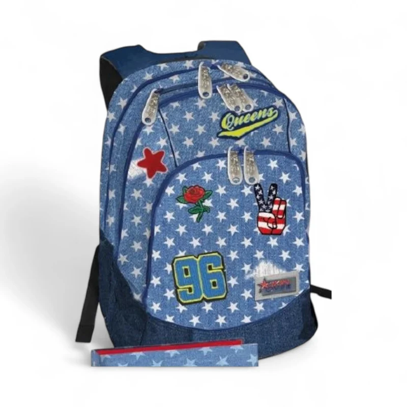 Skin Over Dream Bag Zaino Scuola Denim 2018