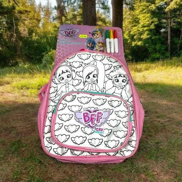Cry Babies Zainetto BFF Personalizzabile con Pennarelli Profumati