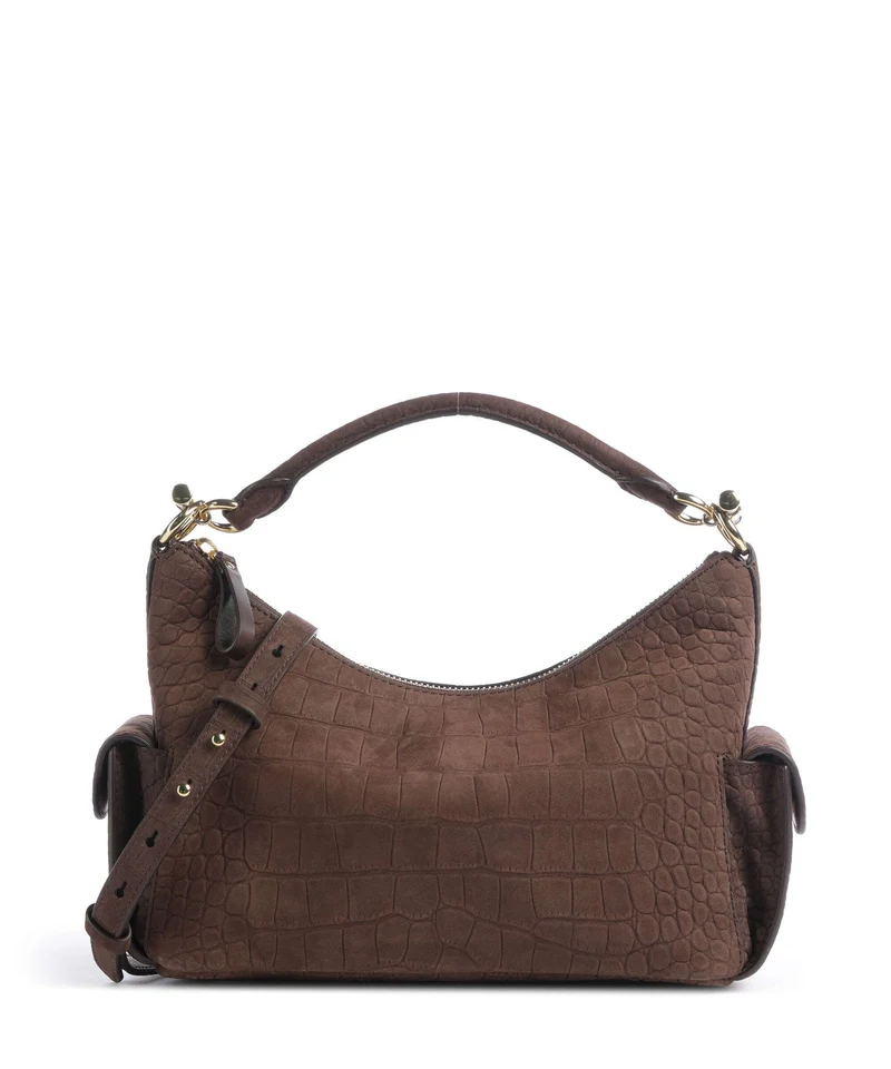 Lauren Ralph Lauren Blaike Small Borsa hobo chestnut brown