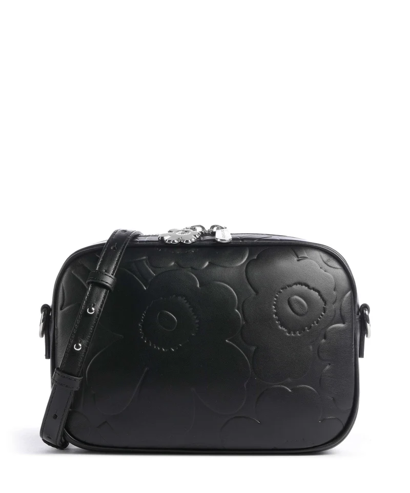 Marimekko Gratha Unikko Borsa a tracolla black