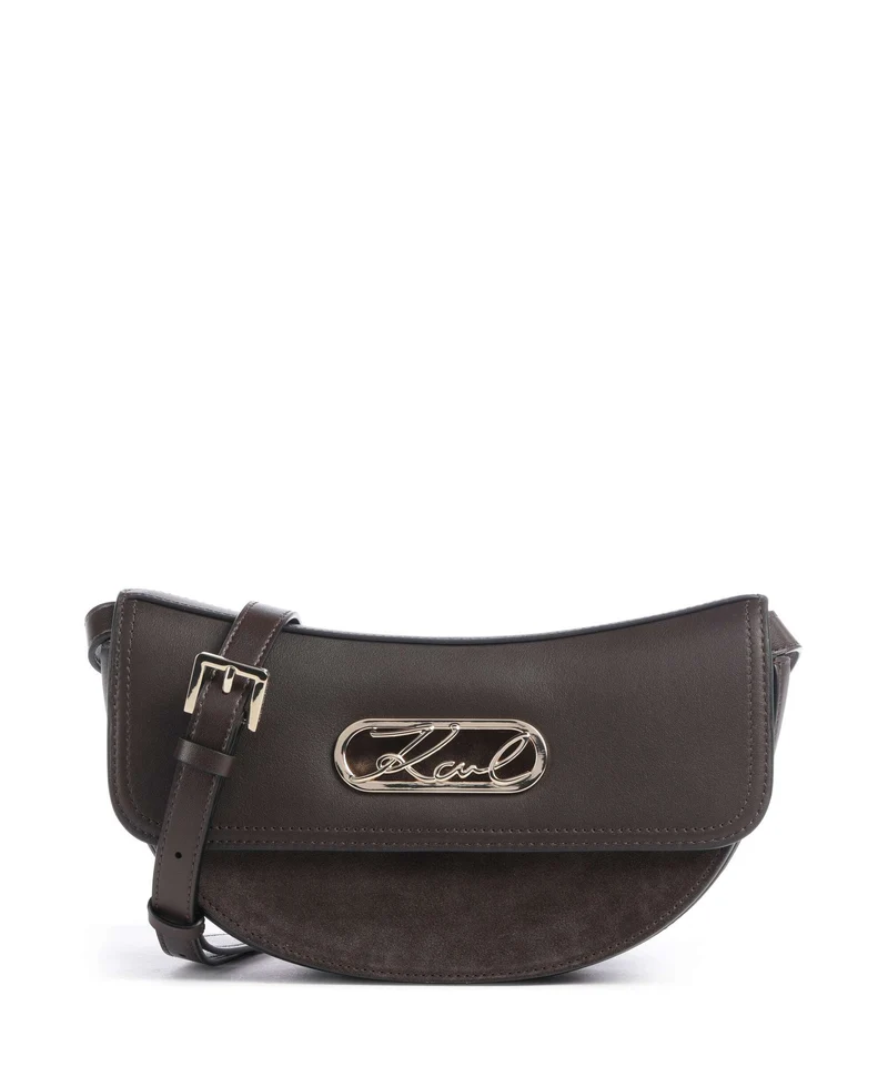 Karl Lagerfeld K/Signature Borsa a tracolla tobacco