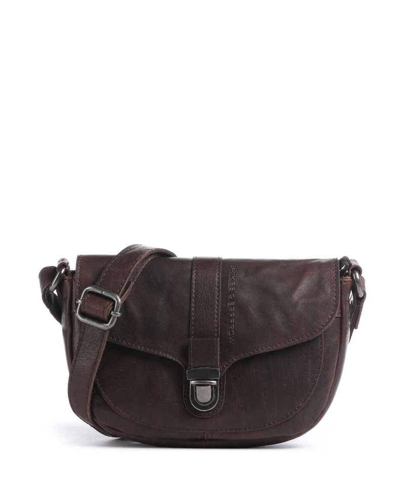 Spikes & Sparrow Bronco Iris Borsa a tracolla dark brown