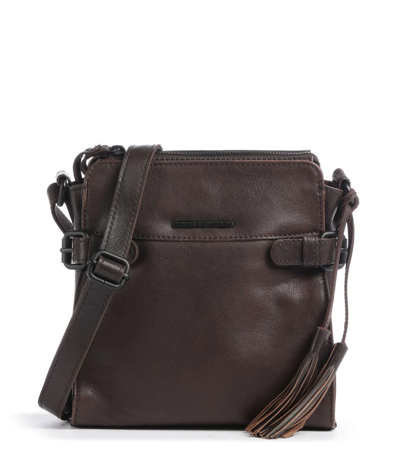 Spikes & Sparrow Hudson Jolinda Borsa a tracolla dark brown