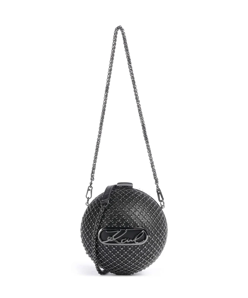 Karl Lagerfeld K/Signature Borsa a spalla black embellishment