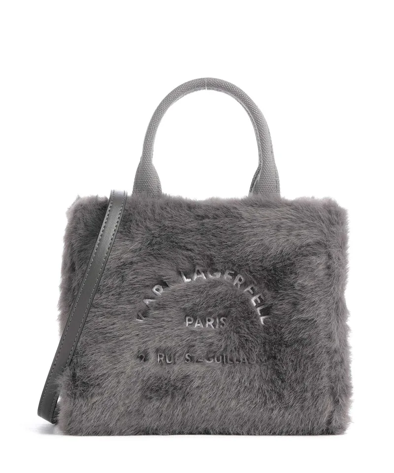 Karl Lagerfeld K/Rue St Guillaume Mini Borsa a tracolla ash grey