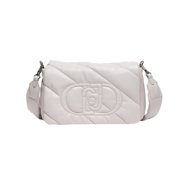 Borsa a Tracolla Donna glossy matelassé bianco