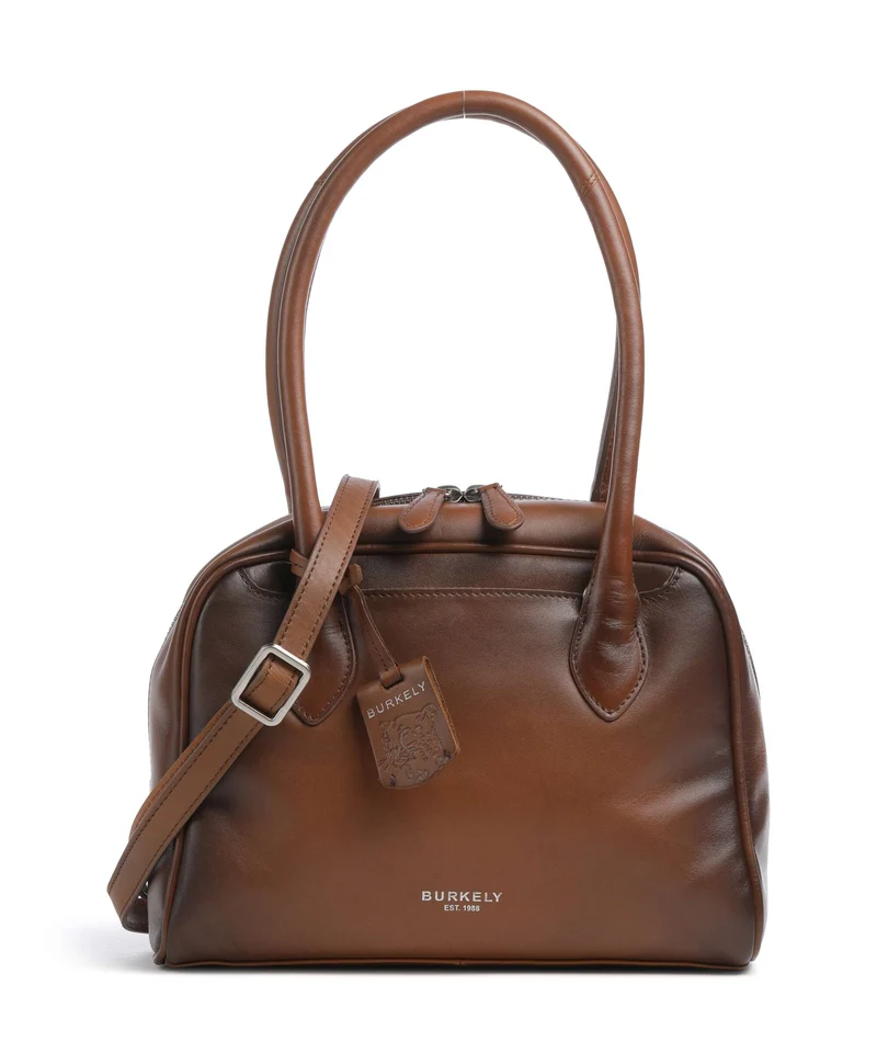 Burkely Ledger Borsa a spalla cognac