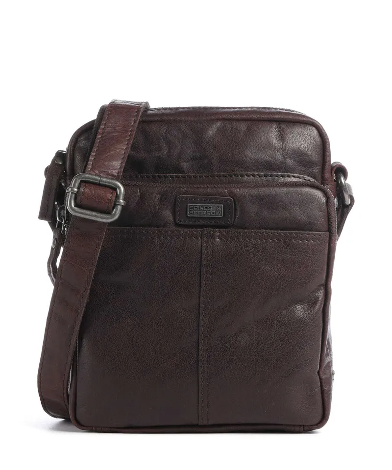 Spikes & Sparrow Bronco Vermont Borsa a tracolla dark brown