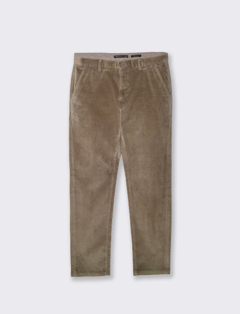 Pantaloni Chino in velluto a coste - Verde kaki
