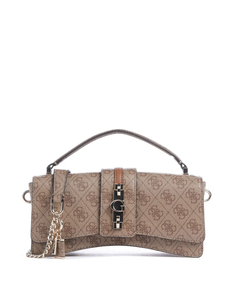Guess Yvonne Logo Mini Borsa a mano latte logo