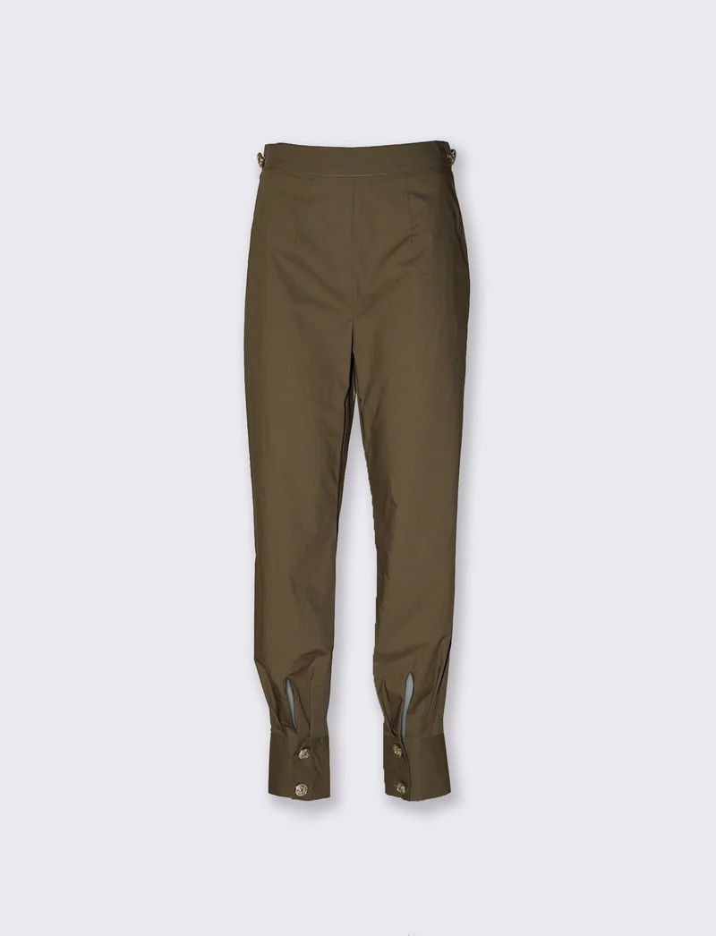Pantaloni cargo over con bottoni per donna - Ve.milit.