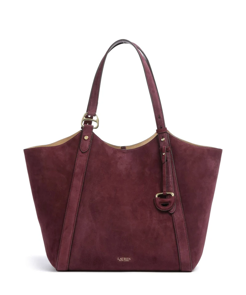Lauren Ralph Lauren Tasha Large Borsa shopper dark garnet