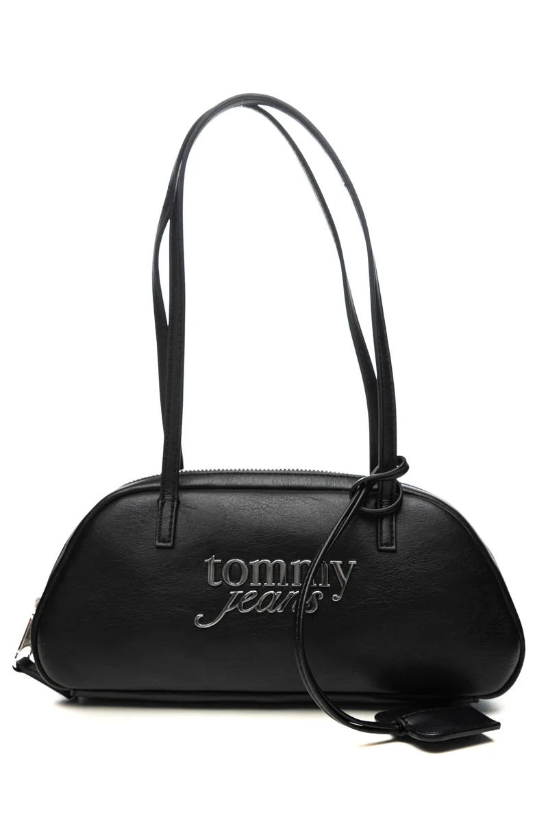 Borsa Tommy Hilfiger Tjw Bold Sh Fw Da Donna Nera In Poliuretano