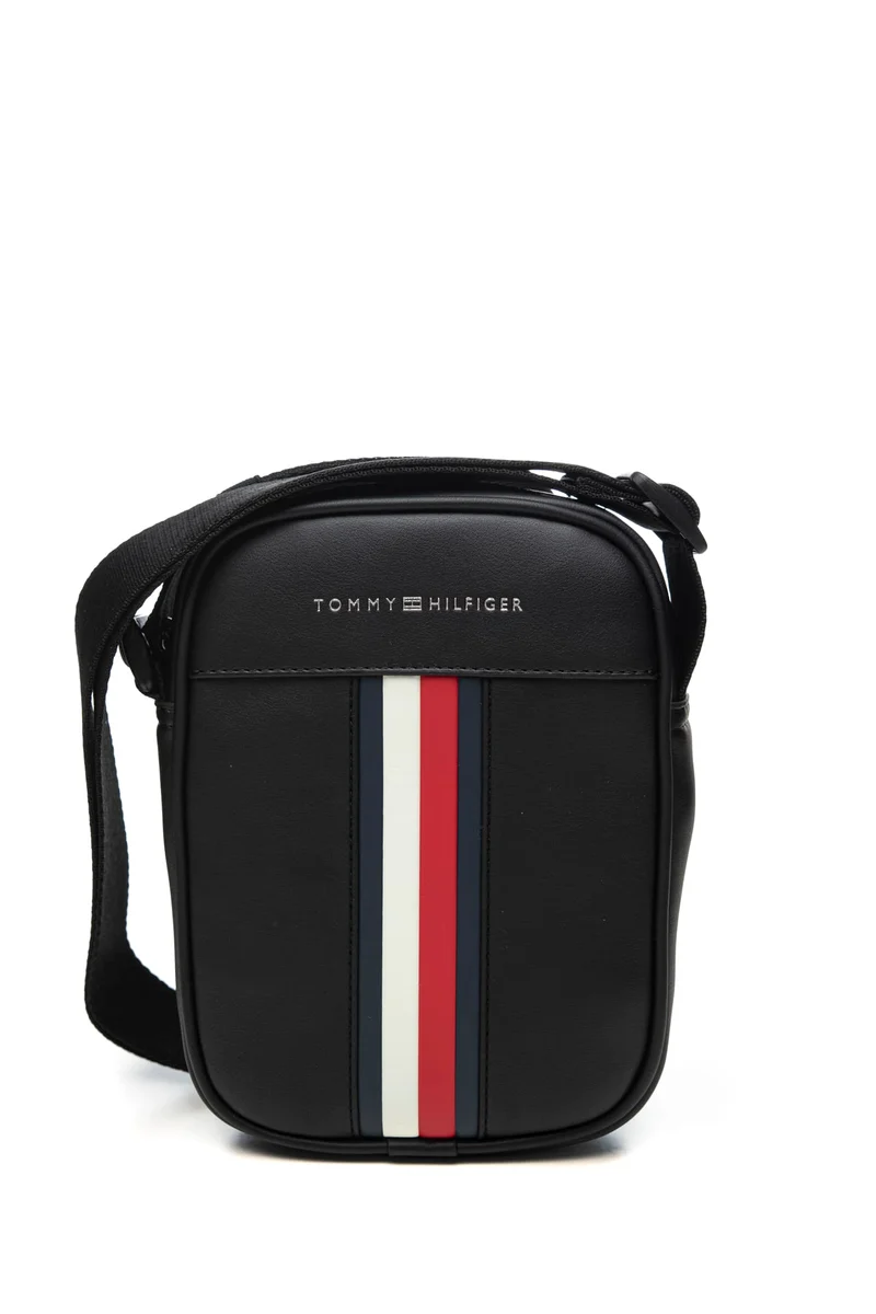 Borsello Tommy Hilfiger Th Metro Mini Rt Da Uomo Nero In Poliuretano