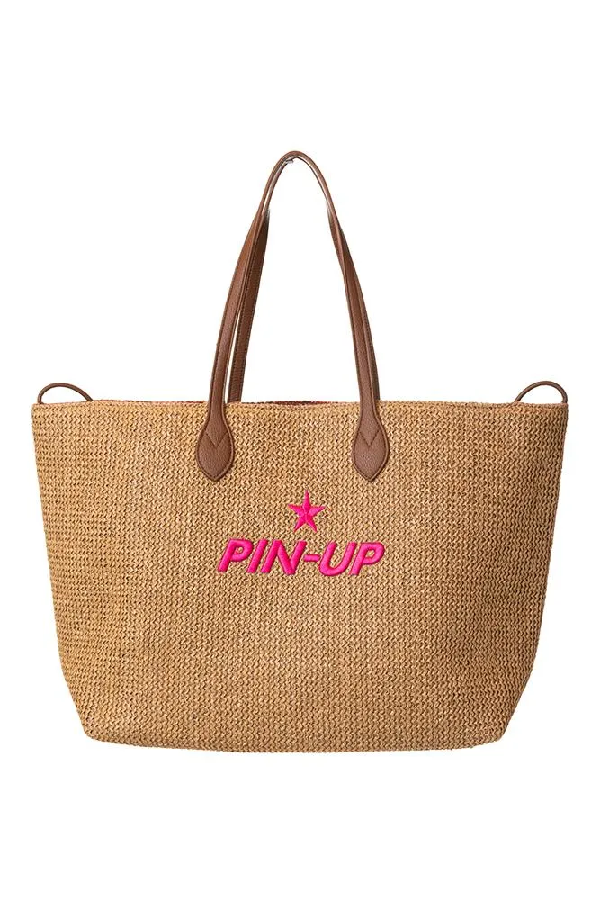 BORSA UNISEX PIN UP Naturale