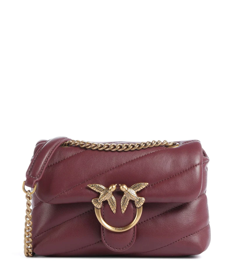 Pinko Love Puff Baby Borsa a spalla ribes intenso/antique gold