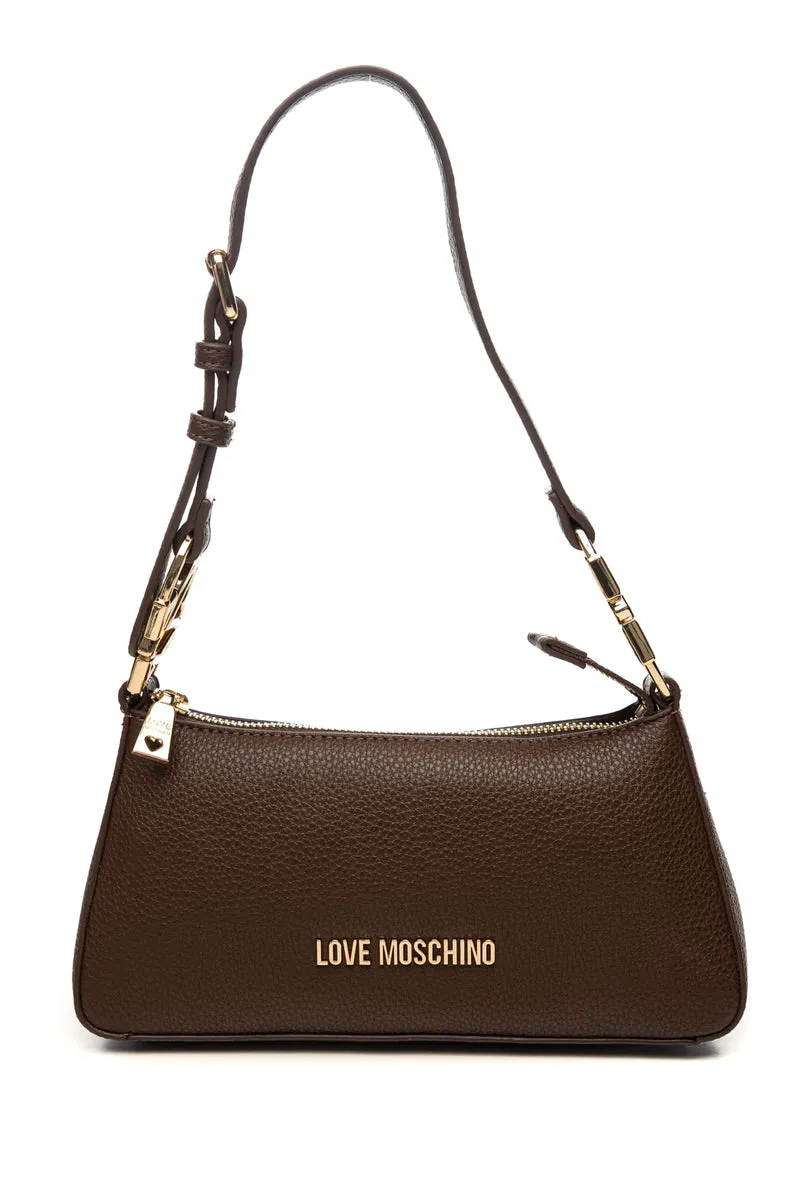 Borsa Love Moschino Pu Hb Da Donna Marrone Cioccolata In Poliuretano