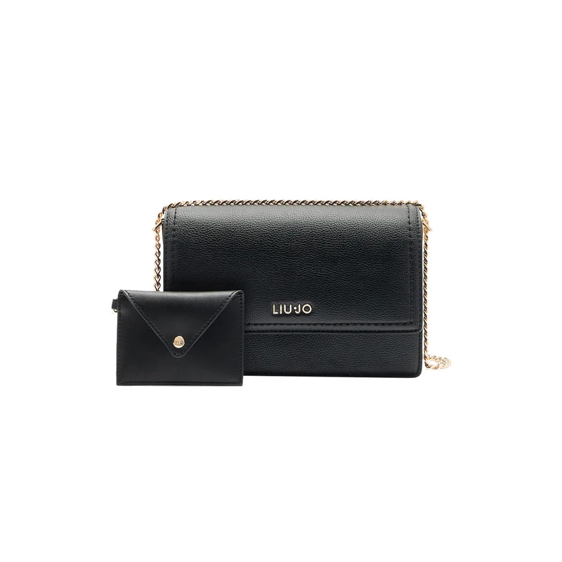 Borsa a tracolla con pochette da Donna Nero