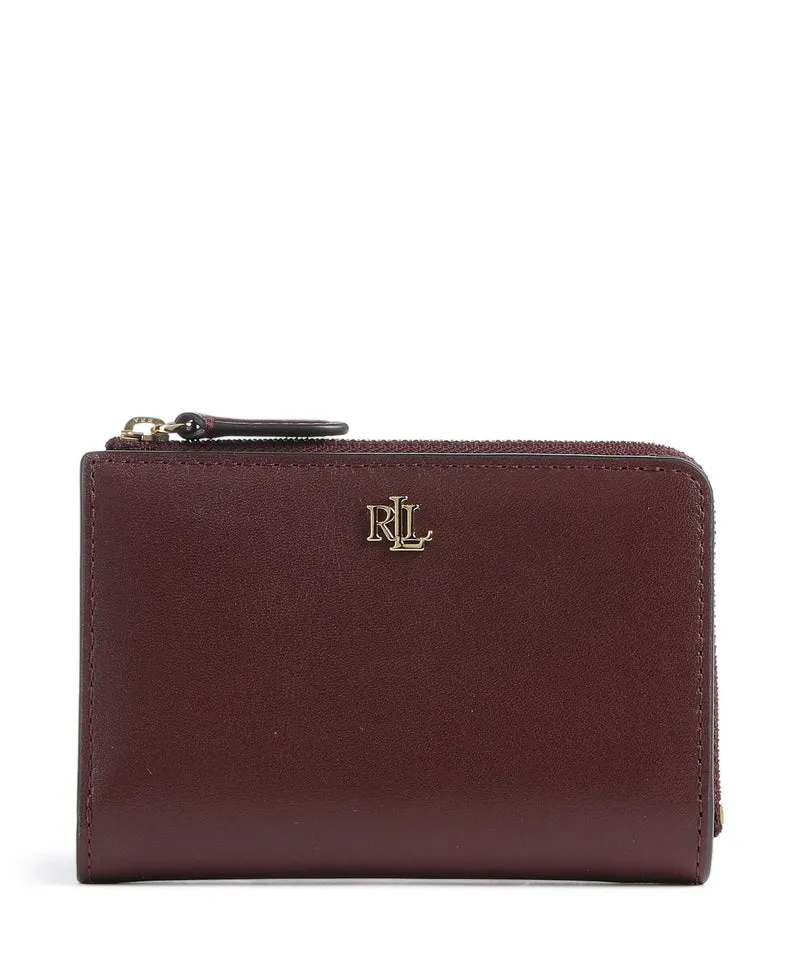 Lauren Ralph Lauren Small Porta carte di credito dark garnet