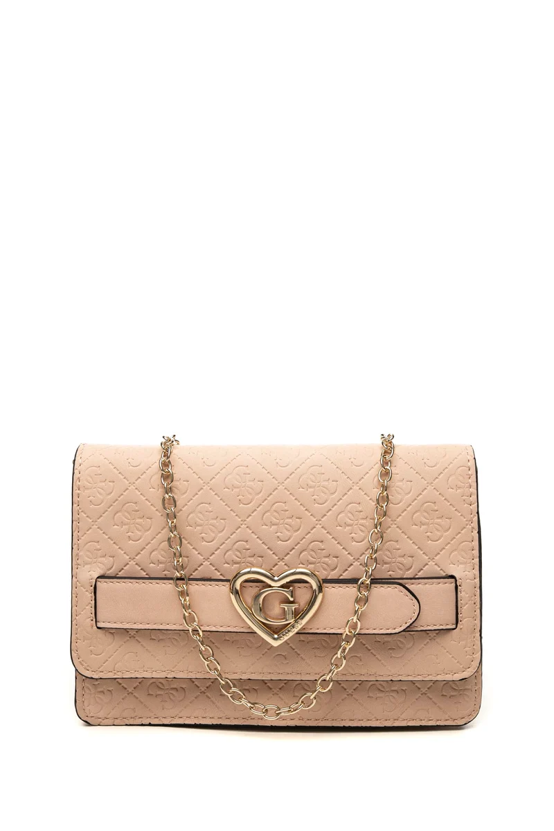 Borsa Guess Cb Flap 7 Y Up Cnv Da Bambina Nude In Poliuretano