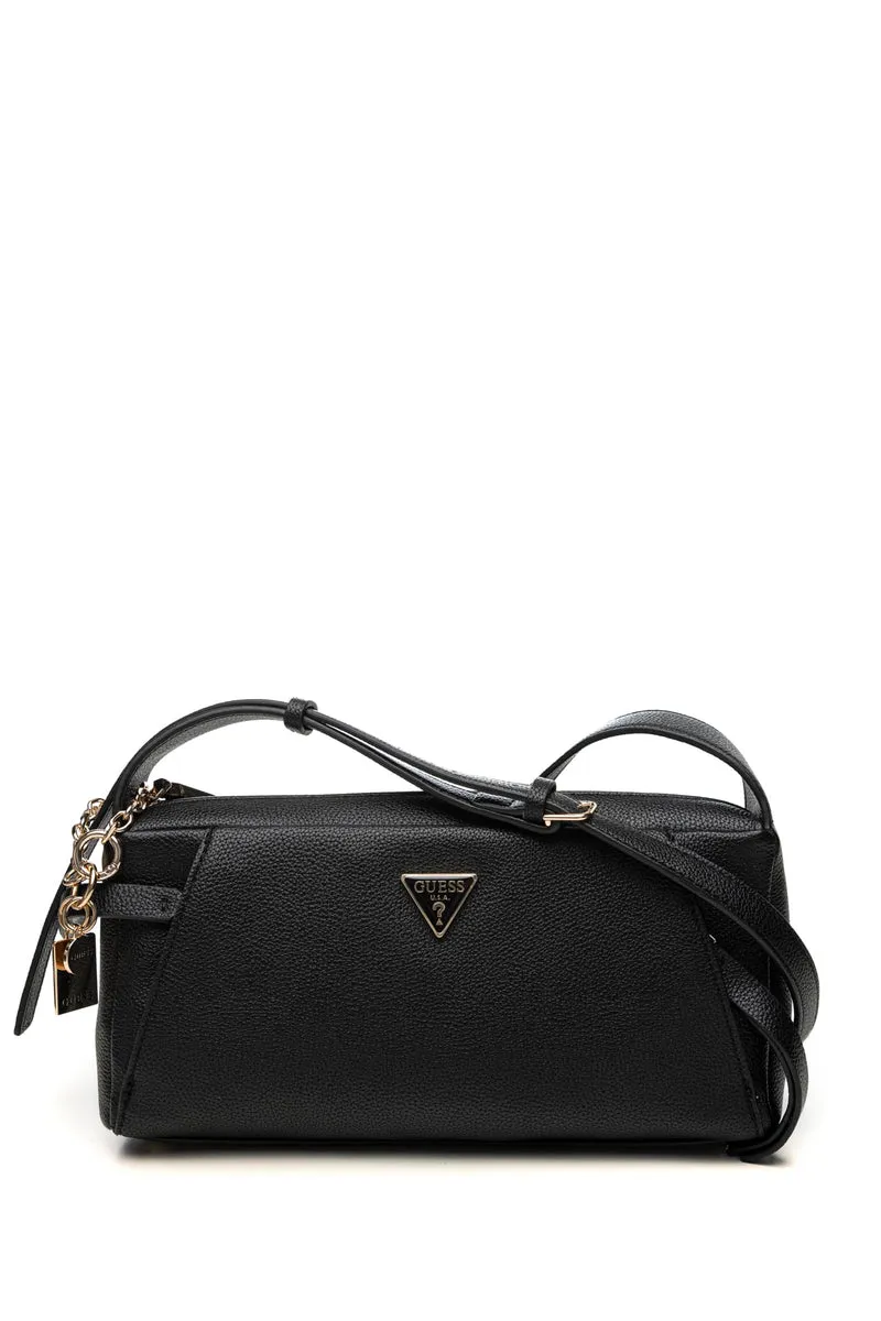 Borsa Guess Devon Mini Da Donna Nera In Poliuretano