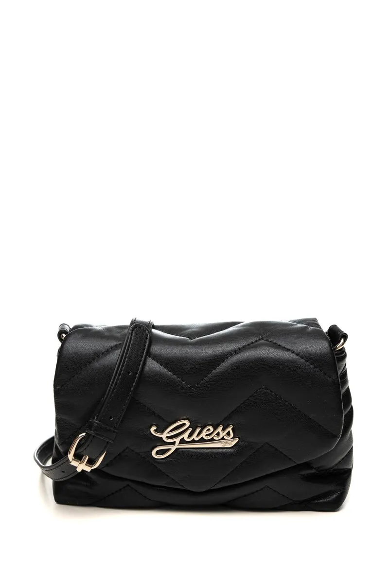 Borsa Guess Crossbody Mini Cnv 7 Y Up Da Bambina Nera In Poliuretano