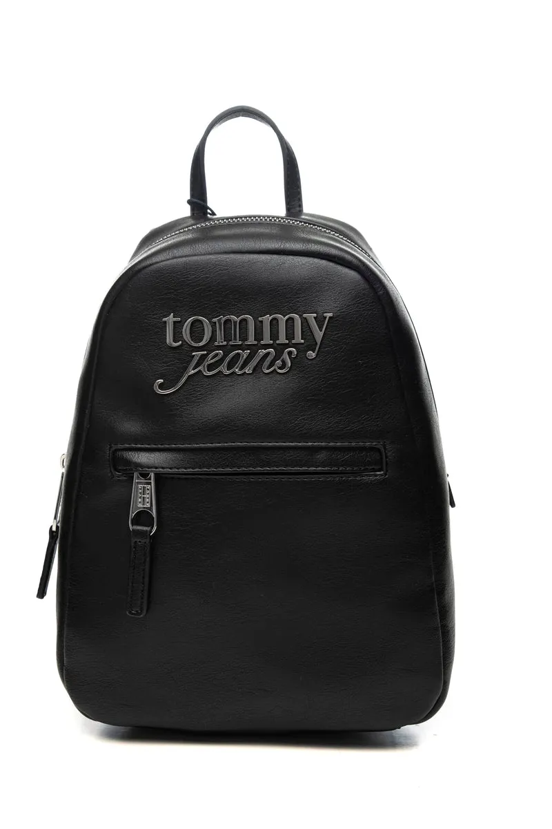 Zaino Tommy Hilfiger Tjw Bold Backpack Da Donna Nero In Poliuretano