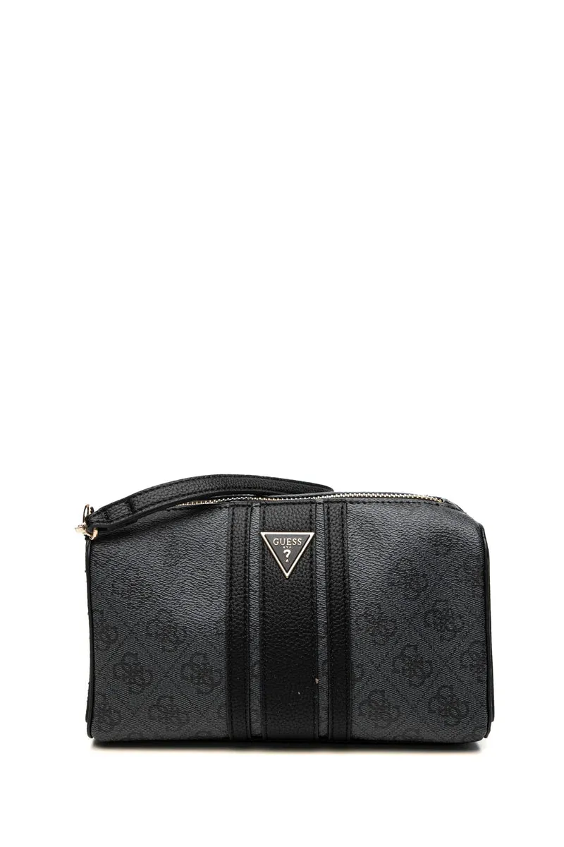 Pochette Guess Noelle Ii Da Donna Nero Antracite Loghi 4 G Nero In Poliuretano