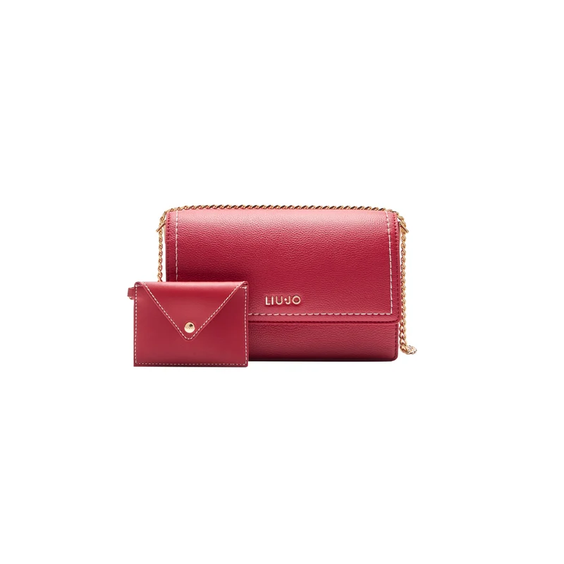 Borsa a tracolla con pochette da Donna Rosso