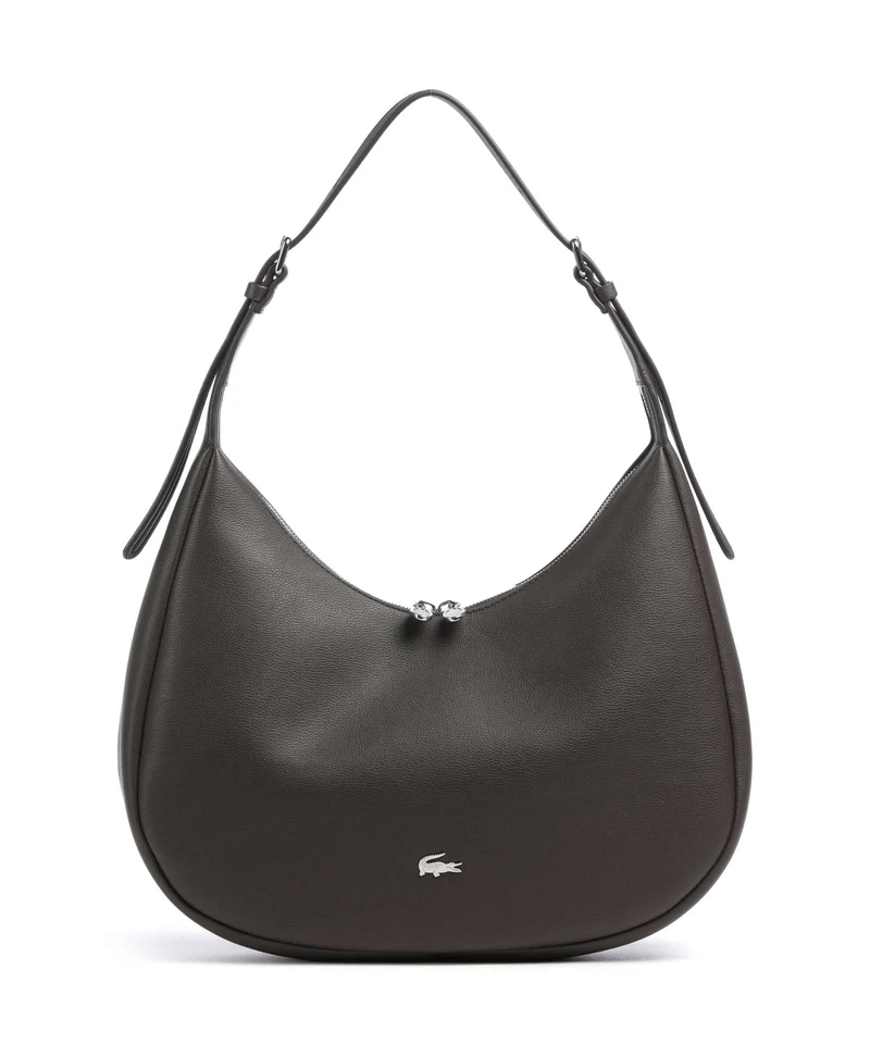 Lacoste Authentic Borsa hobo dark brown