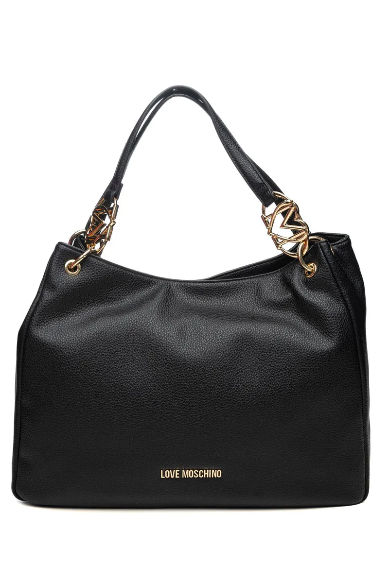 Borsa Love Moschino Pu Hb L Da Donna Nera In Poliuretano