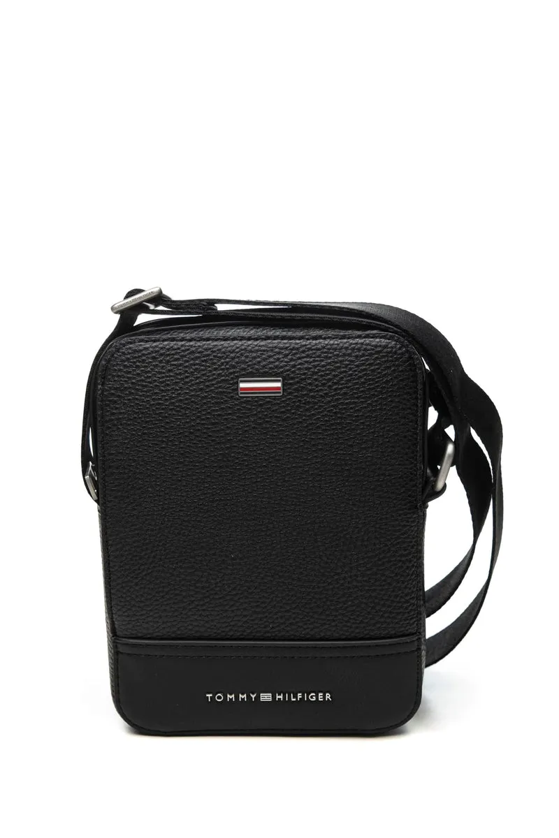 Borsello Tommy Hilfiger Th Central Mini Fw Rt Da Uomo Nero In Poliuretano