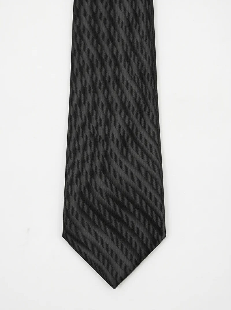 Cravatta cerimonia uomo 8cm elegante - Nero