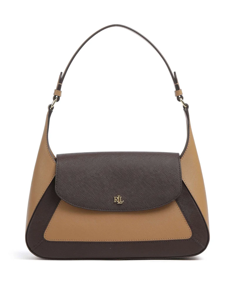 Lauren Ralph Lauren Schylar Medium Borsa a spalla camel/chestnut brown