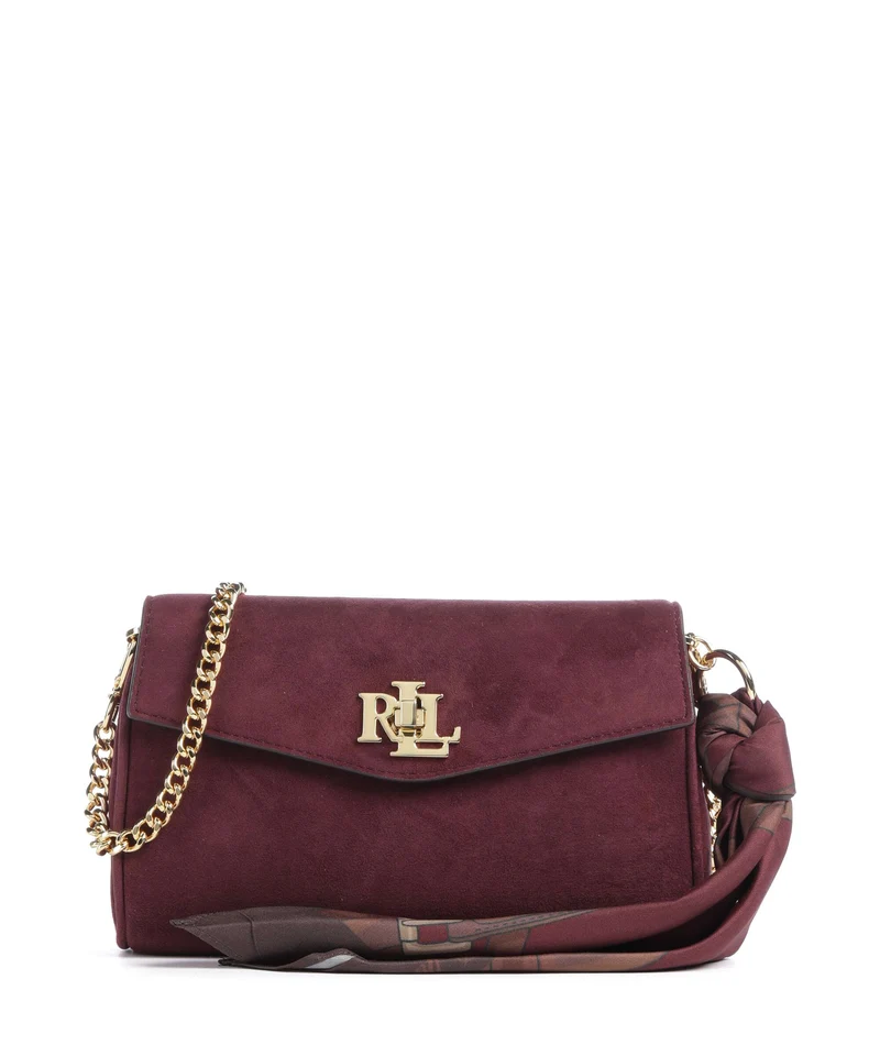 Lauren Ralph Lauren Tanner Large Borsa a tracolla dark garnet/urban bltng/garnet multi