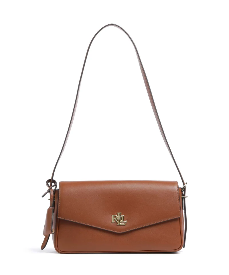Lauren Ralph Lauren Farrah Medium Borsa a spalla lauren tan