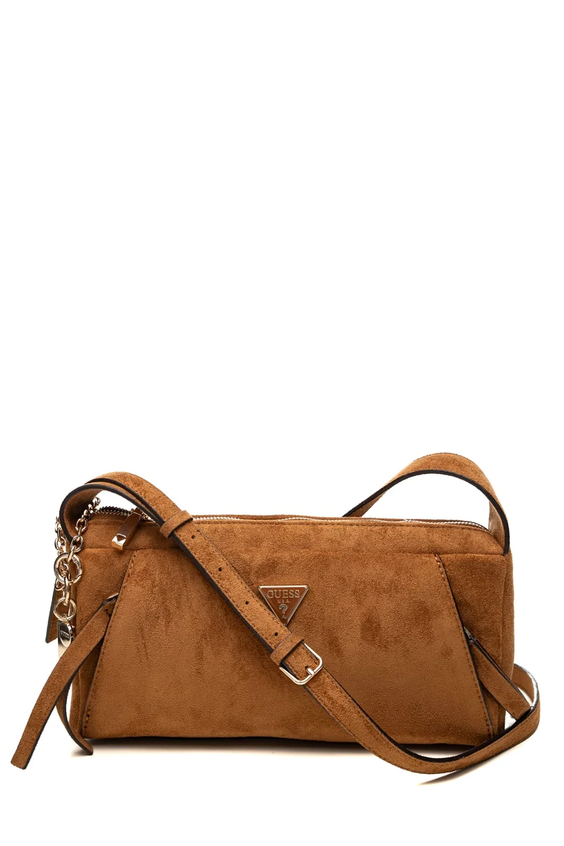 Borsa Guess Devon Mini Da Donna Daino In Simil Suede