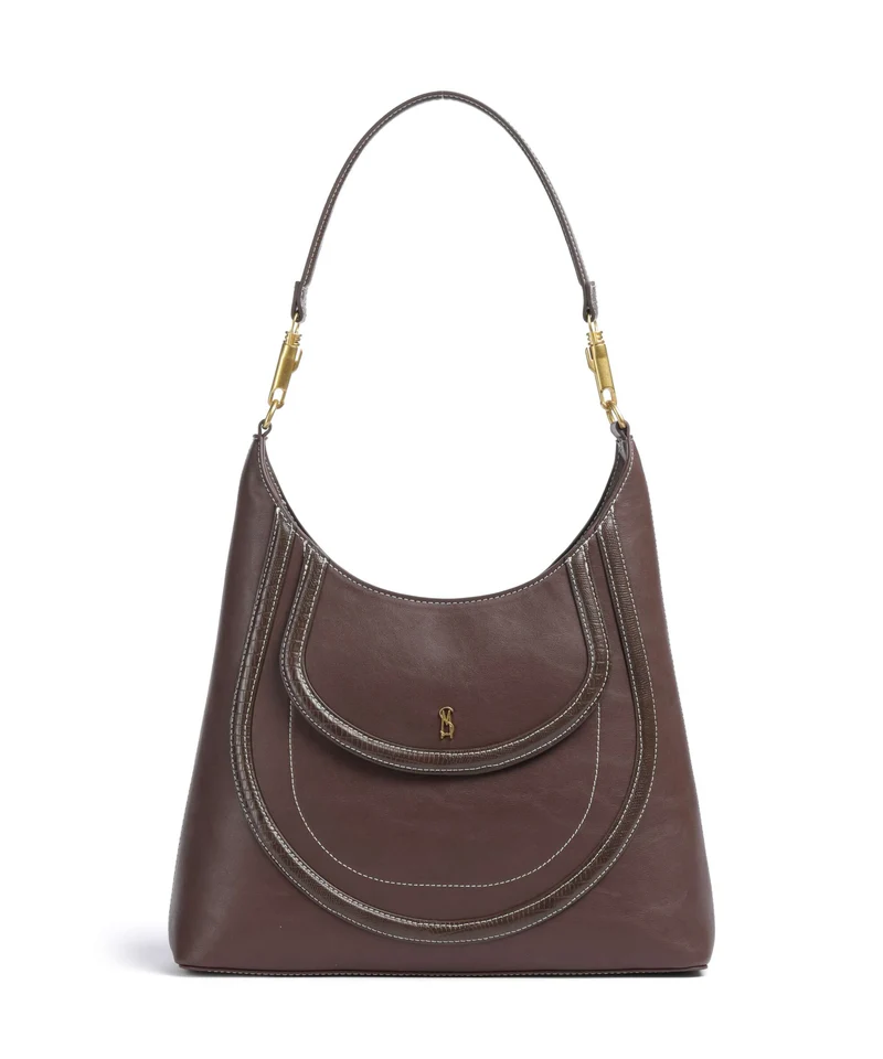 Steve Madden BSALUS Borsa a spalla chocolate/gold