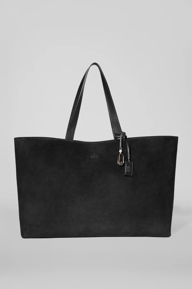 ALO Tranquility Tote - Black Suede
