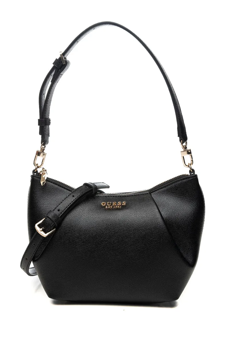 Borsa Guess Amorette Sh Cnv Da Donna Nera In Poliuretano