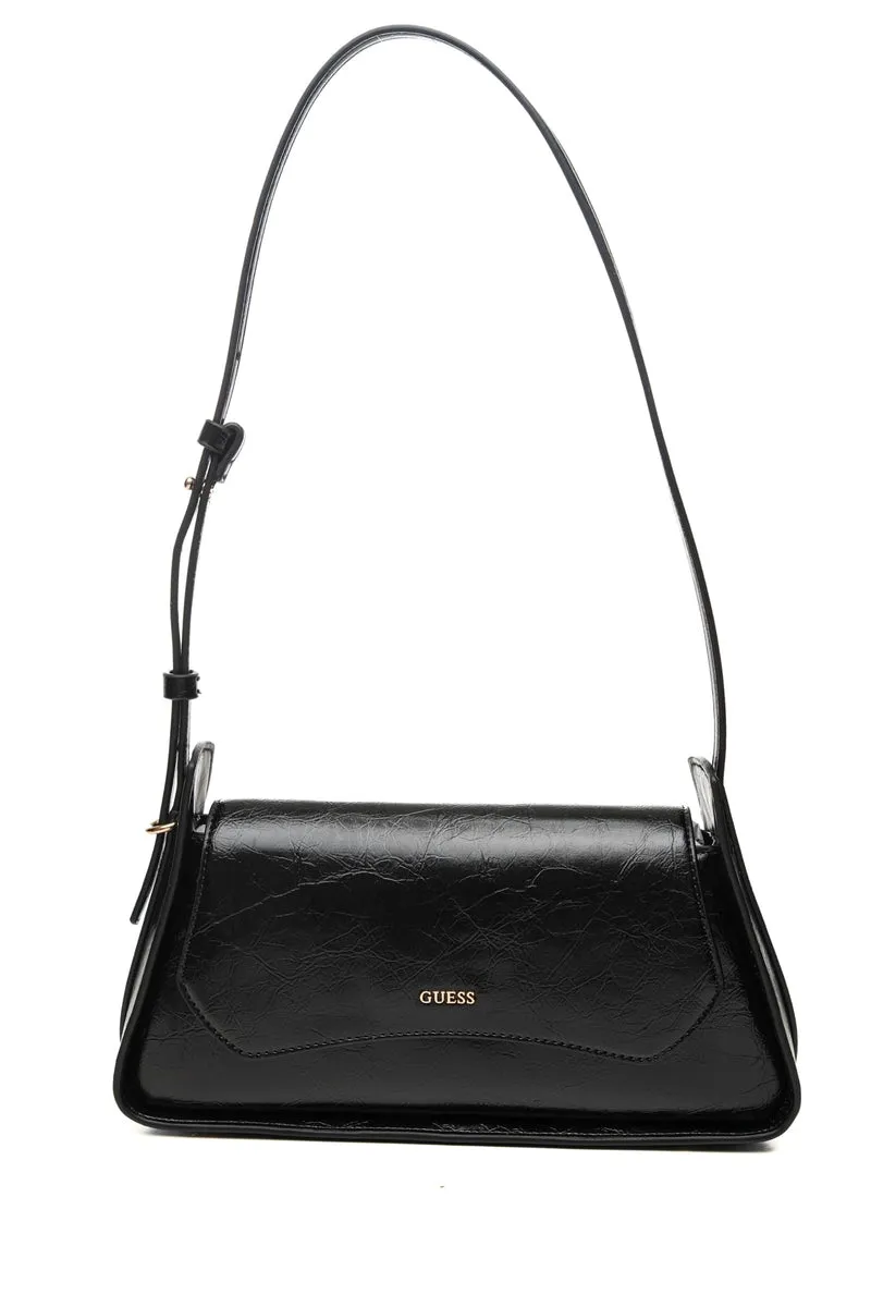 Borsa Guess Xena Flap Da Donna Nera In Poliuretano