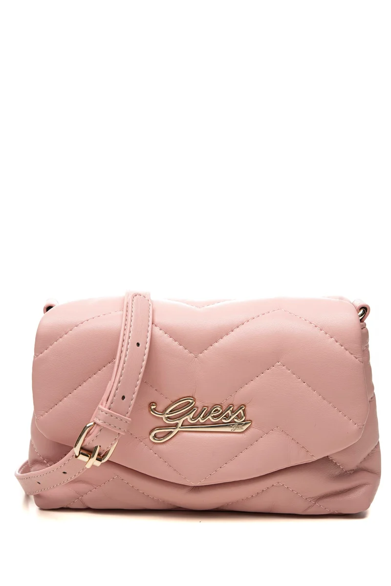 Borsa Guess Crossbody Mini Cnv 7 Y Up Da Bambina Rosa Pastello In Poliuretano