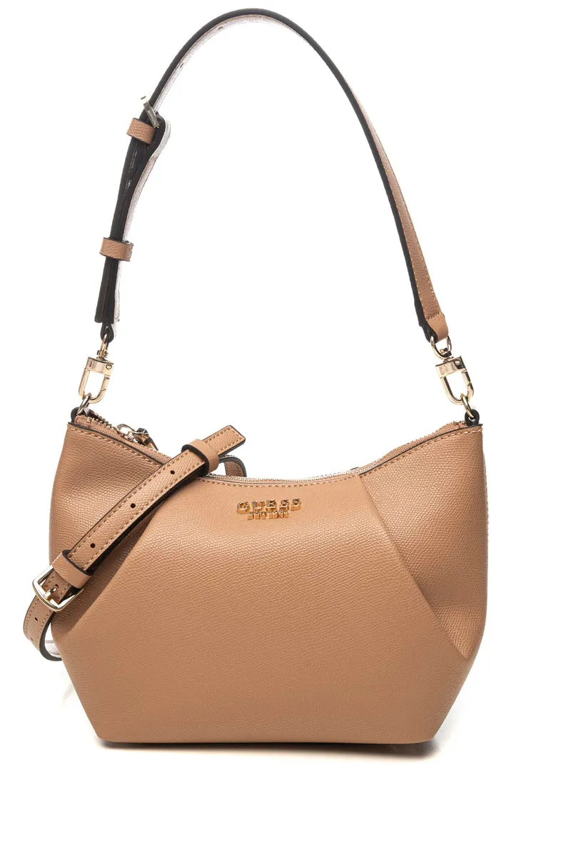 Borsa Guess Amorette Sh Cnv Da Donna Camel In Poliuretano