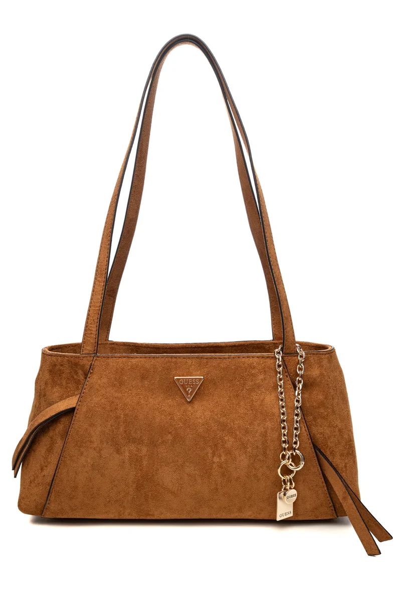 Borsa Guess Devon Sh Da Donna Daino In Simil Suede