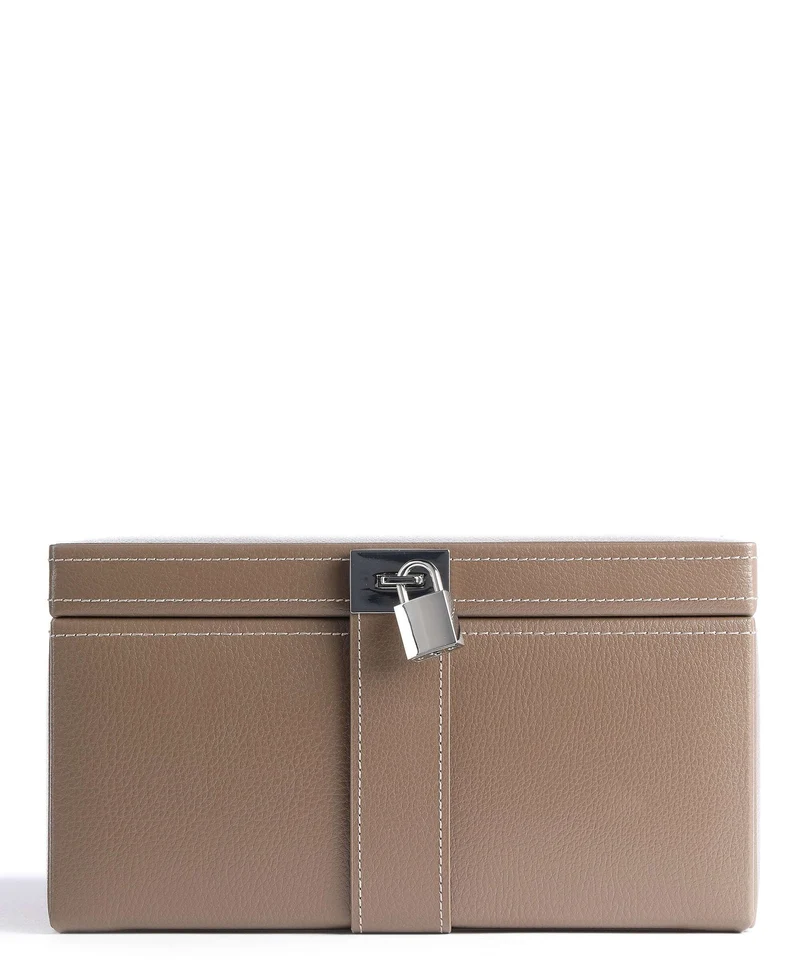 Le Tanneur Large Scatol portagioie taupe